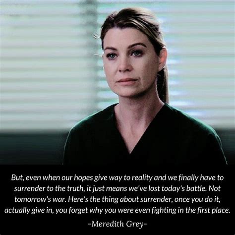 grey's anatomy meredith quotes|meredith grey real name.